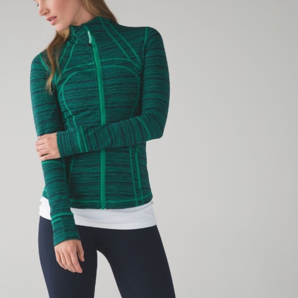 lululemon athletica Tops - Lululemon Define Jacket Cyber Jungle Hero Blue Sz4
